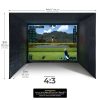 imgi_81_2_sim-006_simspace Golf Enclosure - Platinum White Screen (4 x 3 x 3 Mtr)